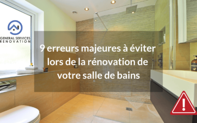 9 erreurs majeures à éviter lors de la rénovation de votre salle de bains