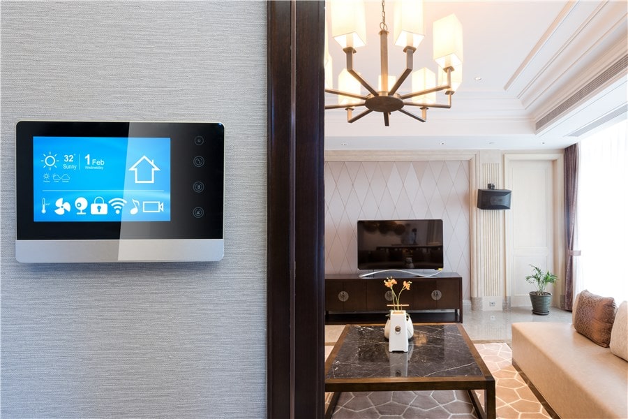 Image maison écologique smart thermostat par General Services Renovation
